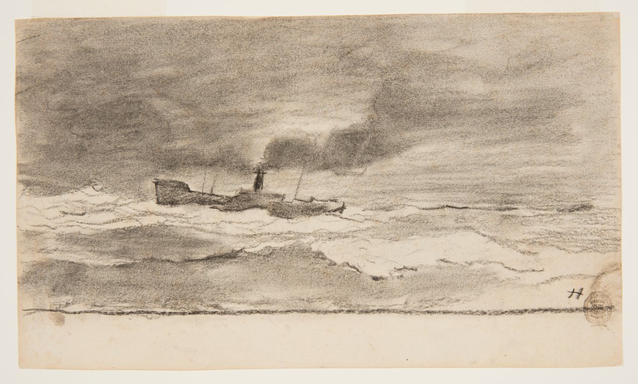 Tengeri táj horgászvonóhálóval, Cullercoats, Anglia alkotó: Winslow Homer