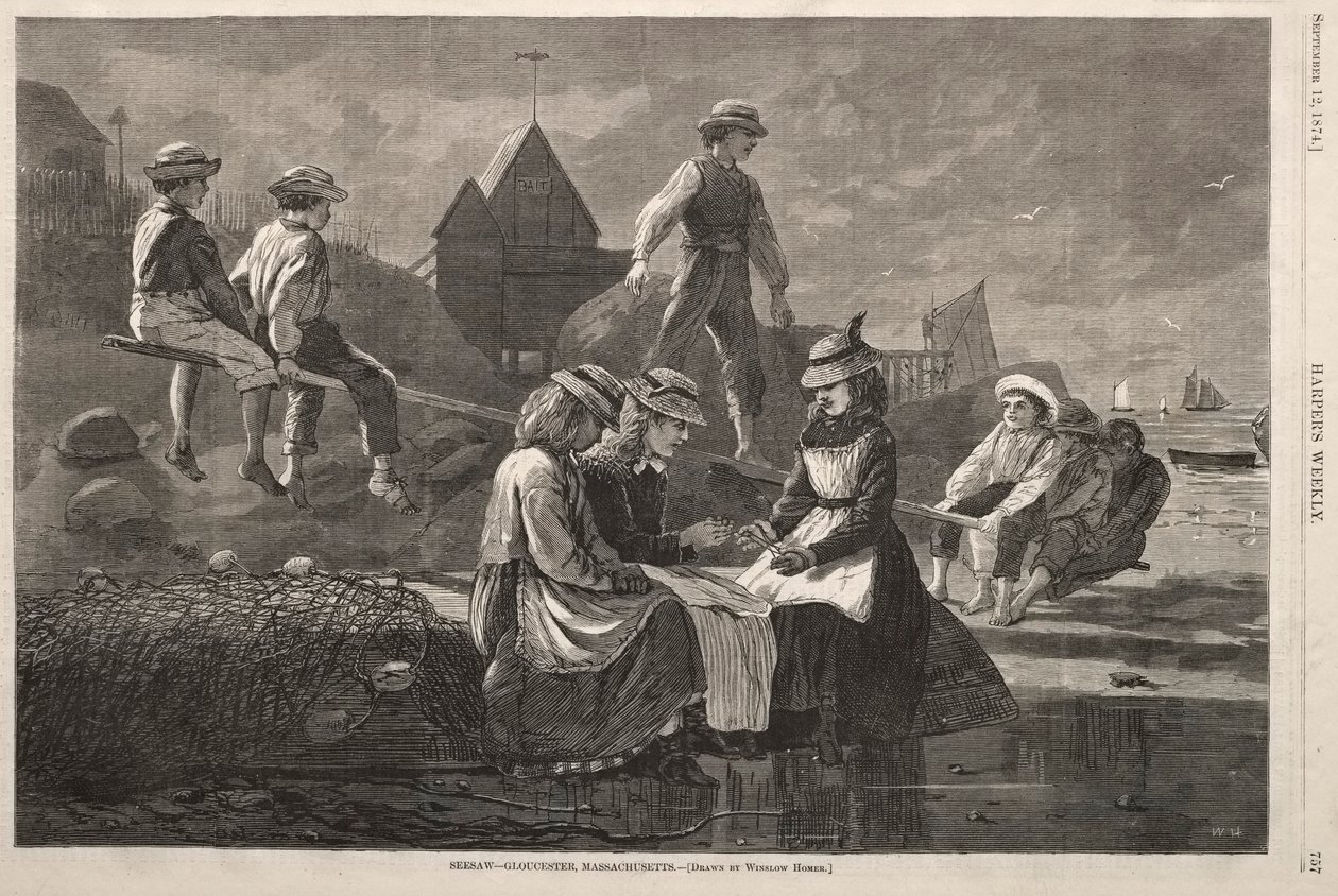Lásd: Fűrész – Gloucester, Massachusetts, 1874. alkotó: Winslow Homer