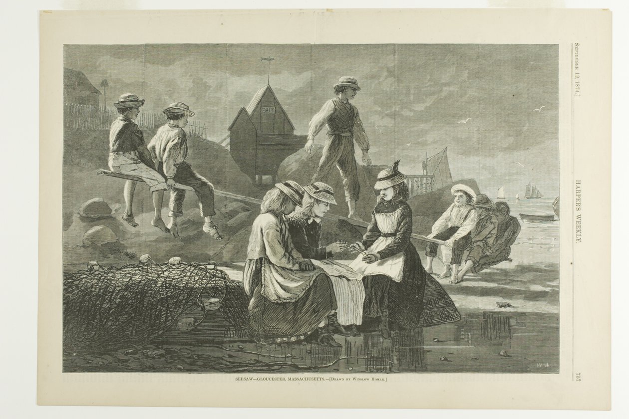Seesaw Gloucester alkotó: Winslow Homer