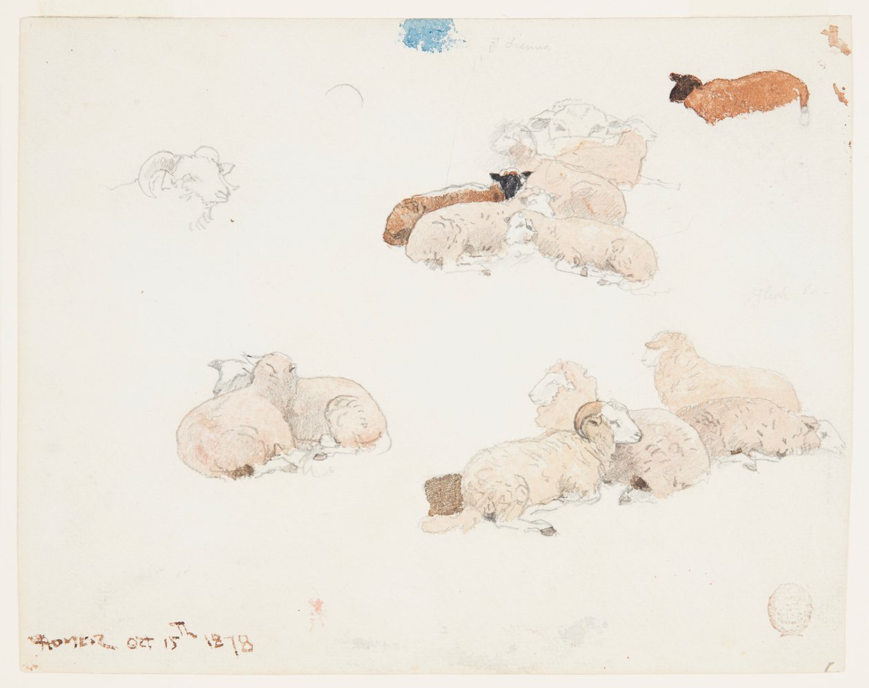 Pihenő juhok alkotó: Winslow Homer