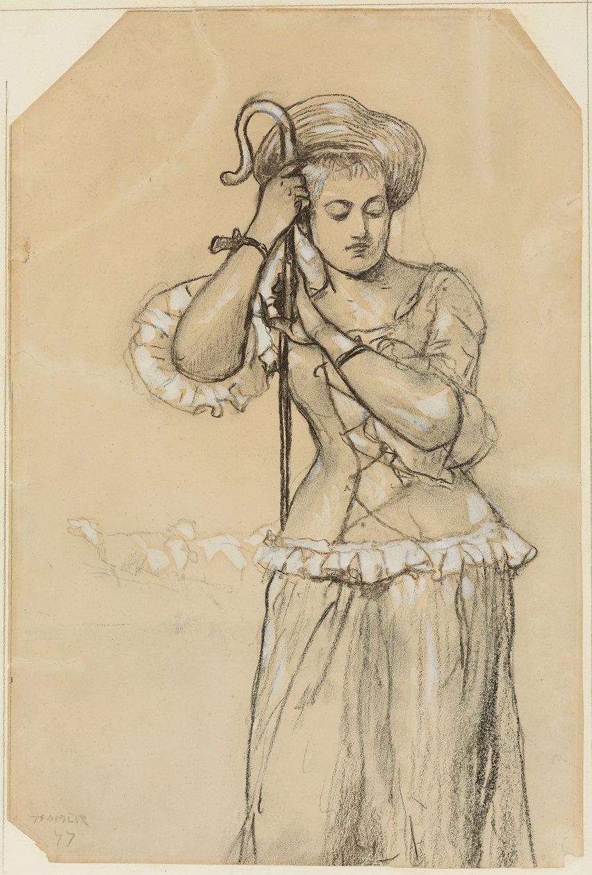 Pásztorlány, 1877 alkotó: Winslow Homer