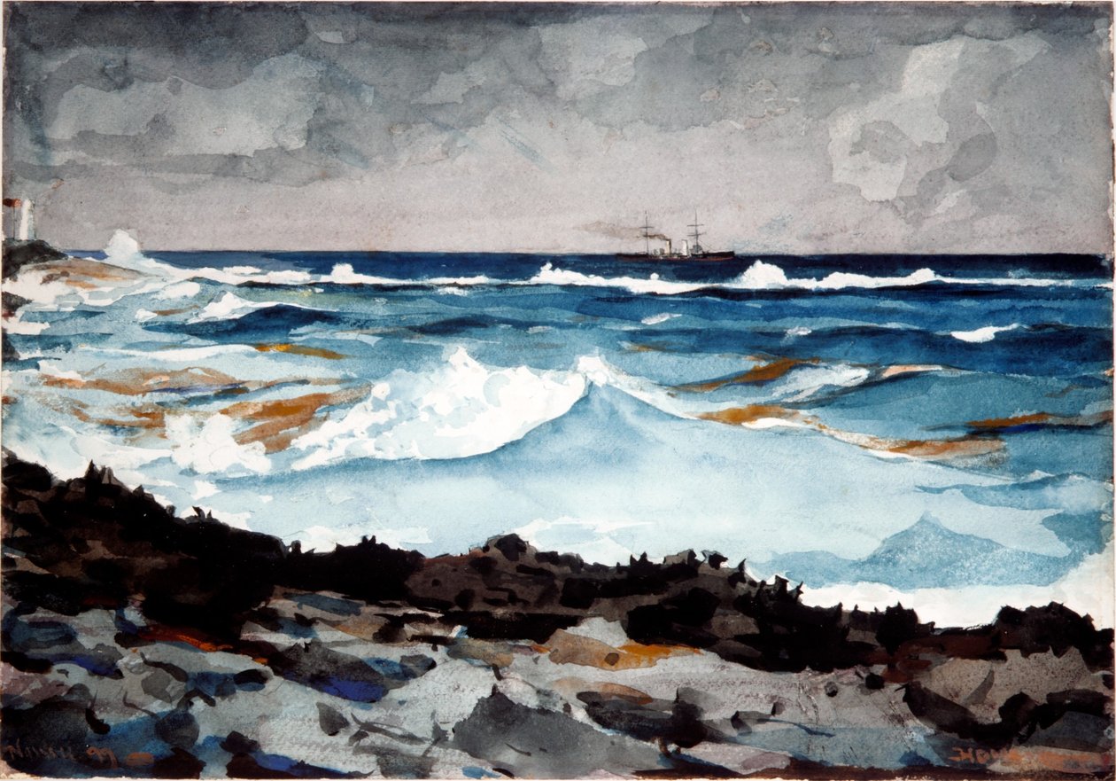 Shore and Surf, Nassau alkotó: Winslow Homer