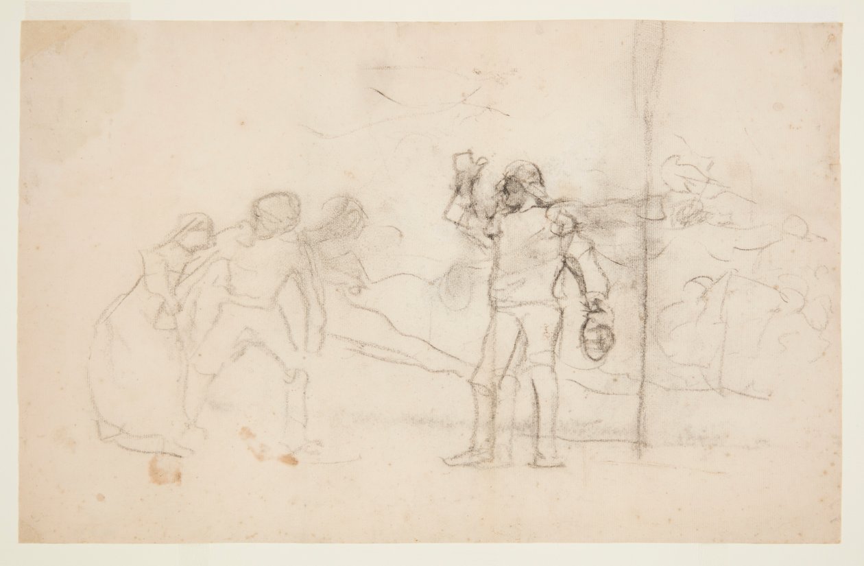 Vázlat a "The Wreck"-hez alkotó: Winslow Homer