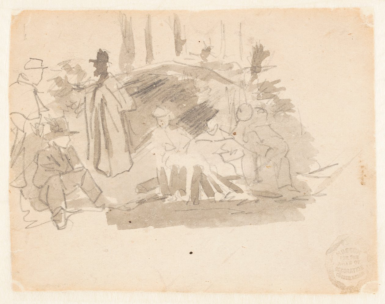 Katonák kempingje alkotó: Winslow Homer