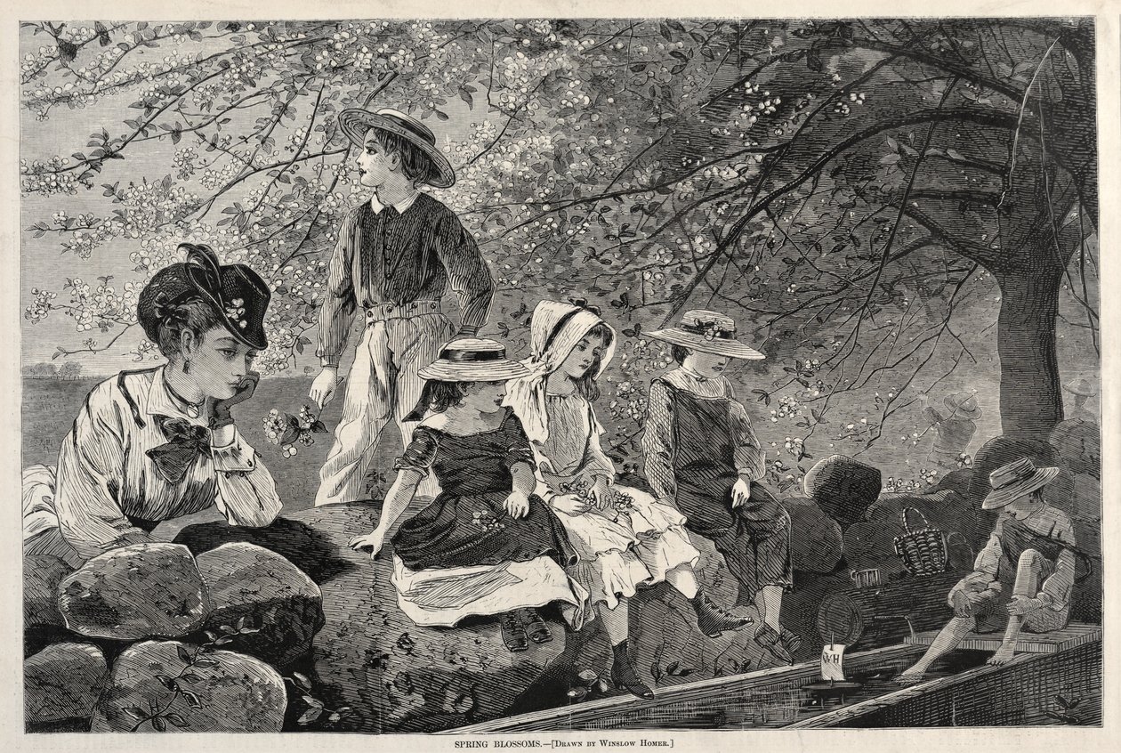 Tavaszi virágok, 1870. alkotó: Winslow Homer