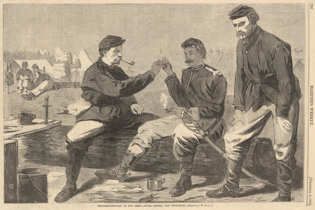Hálaadás napja a hadseregben alkotó: Winslow Homer