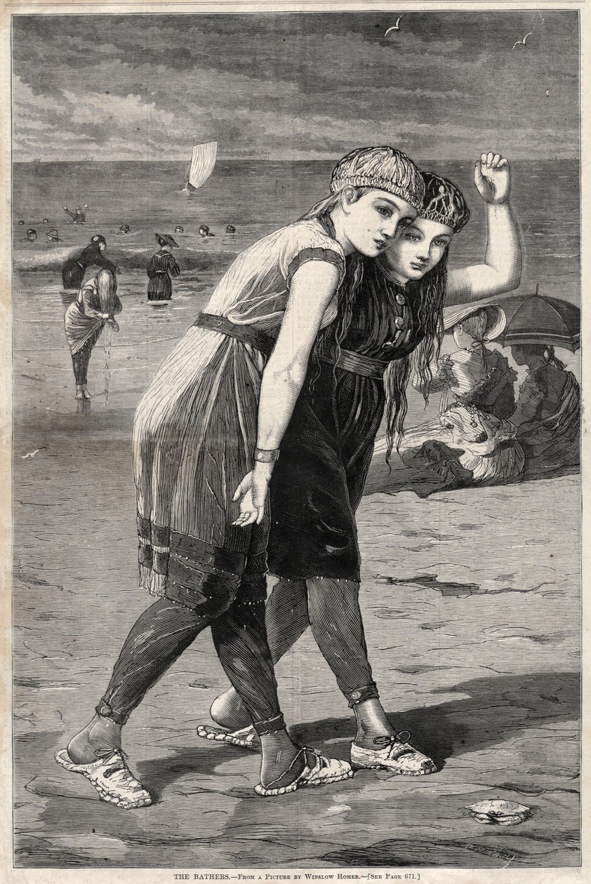 A fürdőzők, 1873. alkotó: Winslow Homer