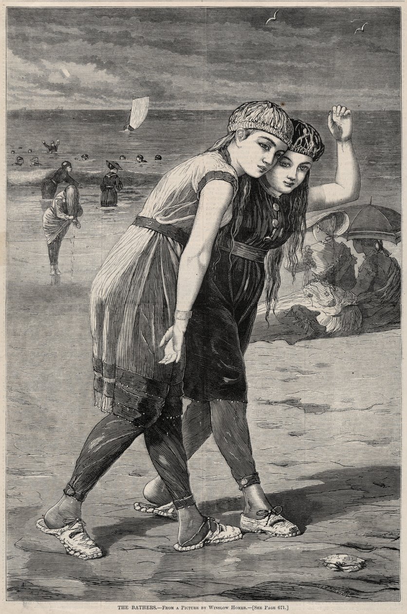 A fürdőzők, 1873. alkotó: Winslow Homer