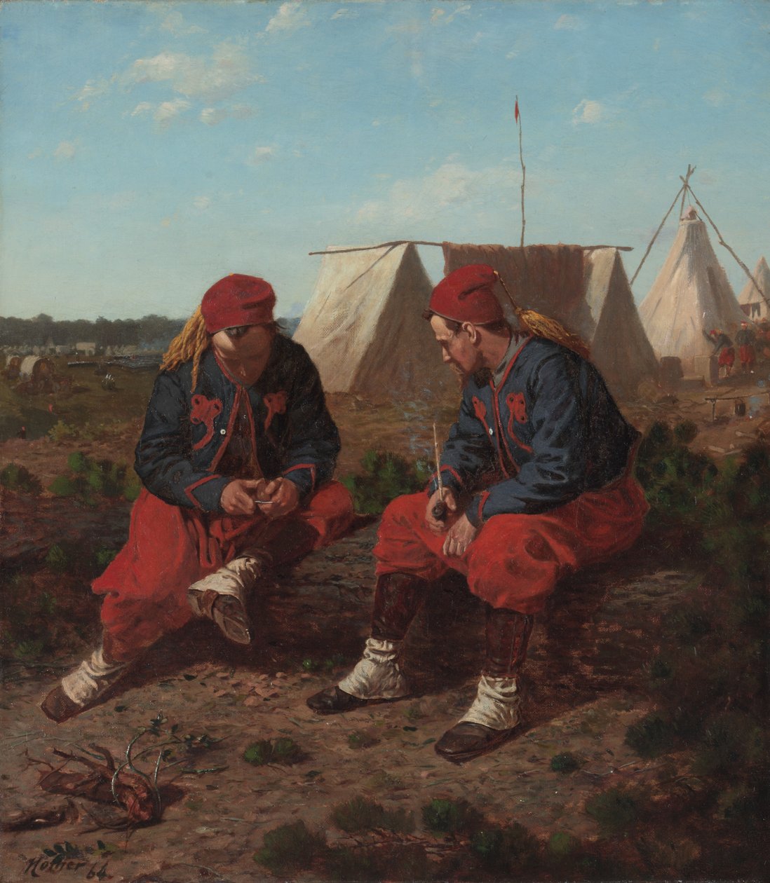 A Brierwood-cső, 1864. alkotó: Winslow Homer