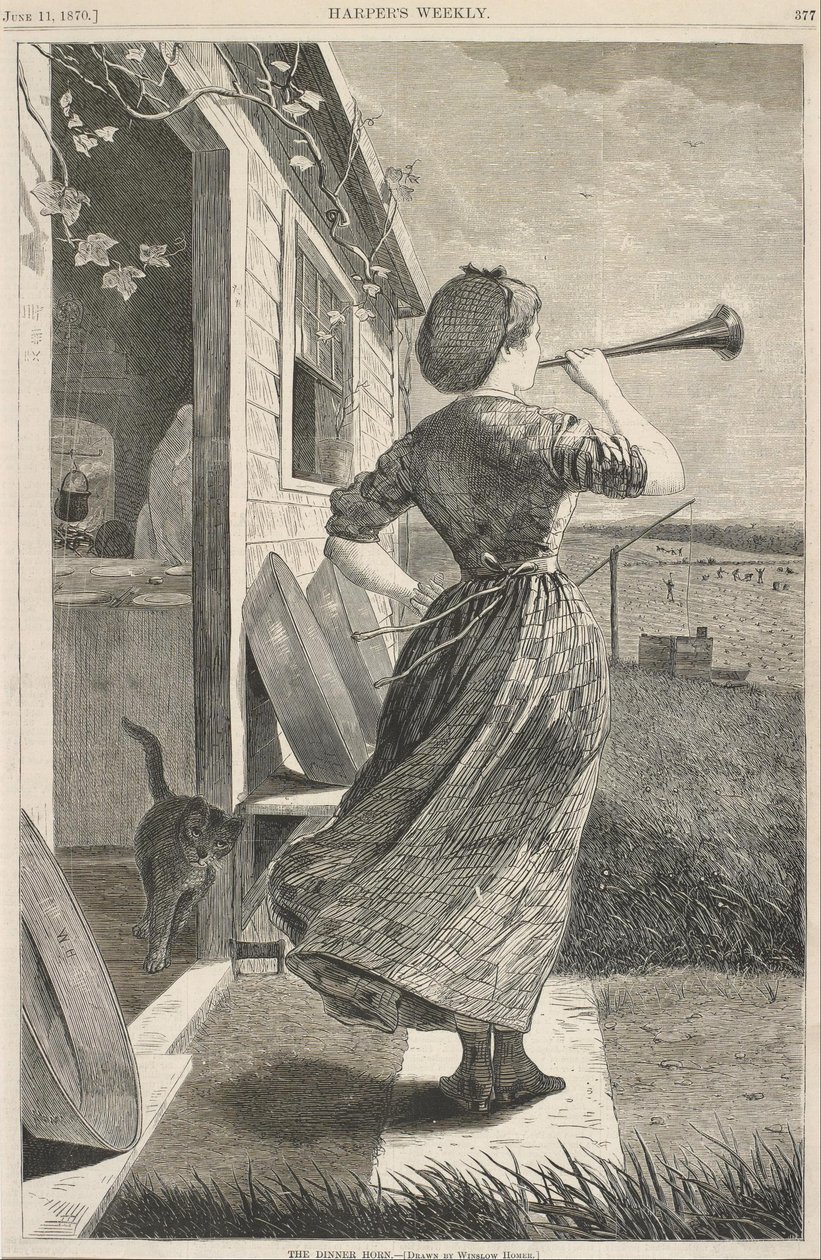 A vacsorai kürt alkotó: Winslow Homer