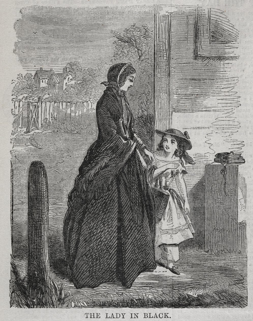 A fekete ruhás hölgy, 1860. alkotó: Winslow Homer