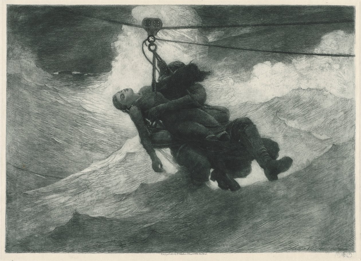 Az életvonal, 1884. alkotó: Winslow Homer