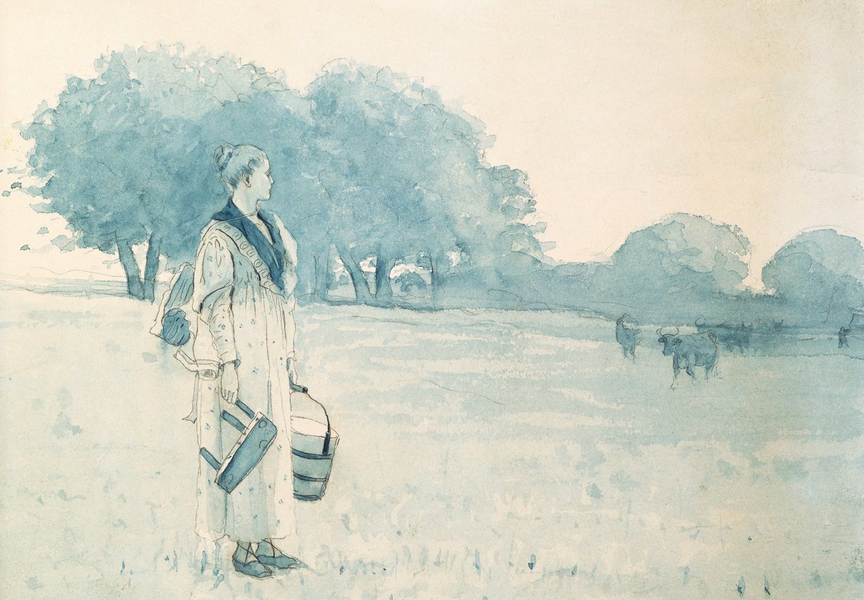 A tejeslány, 1875 alkotó: Winslow Homer