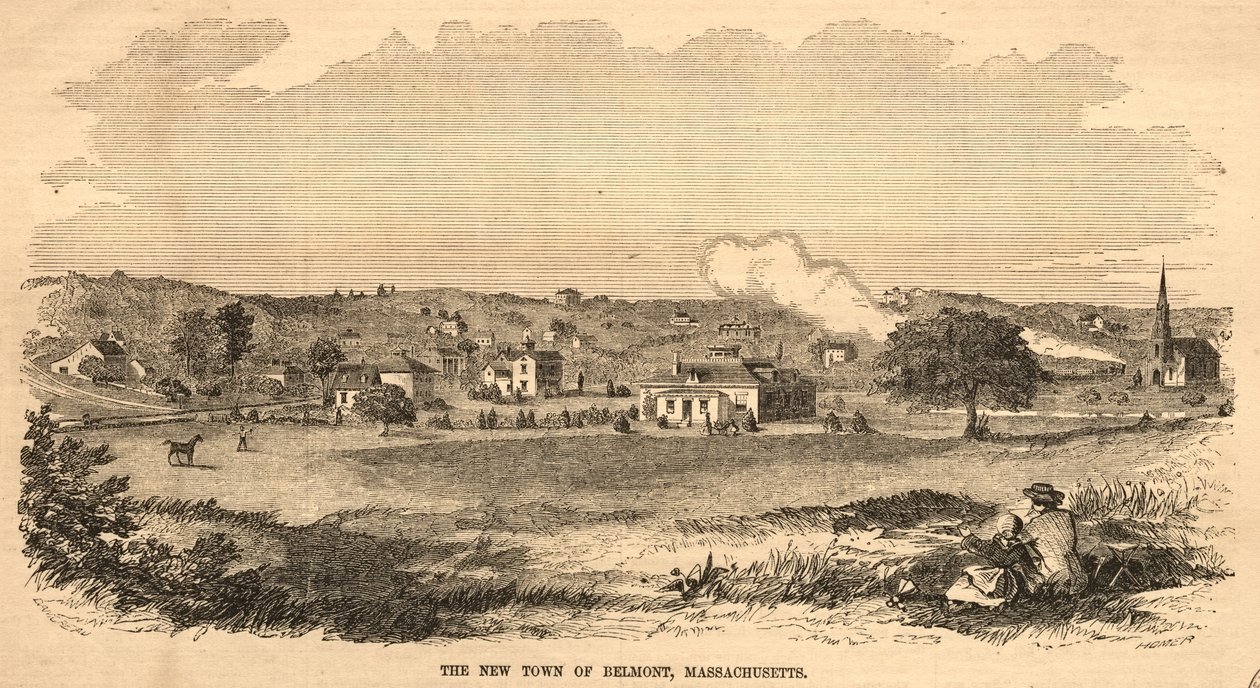 Belmont új városa, Massachusetts, 1859. alkotó: Winslow Homer
