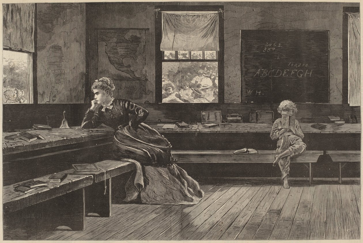 A déli szünet, 1873-ban jelent meg. alkotó: Winslow Homer