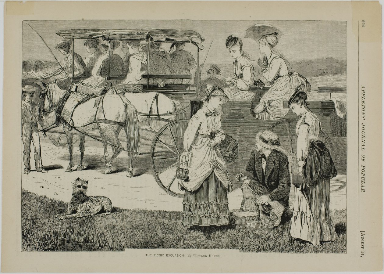 A piknik kirándulás alkotó: Winslow Homer