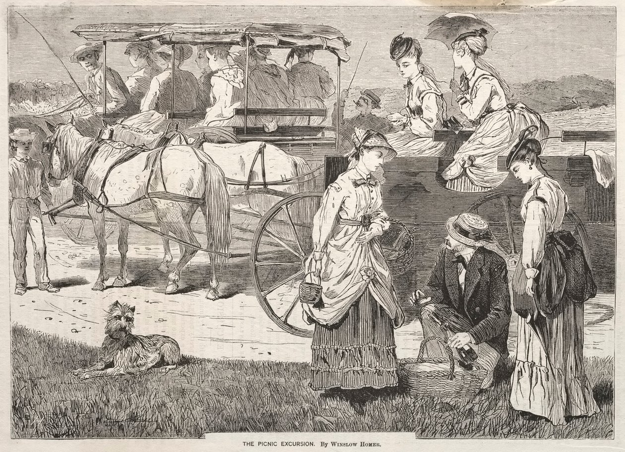 Piknik kirándulás, 1869. alkotó: Winslow Homer