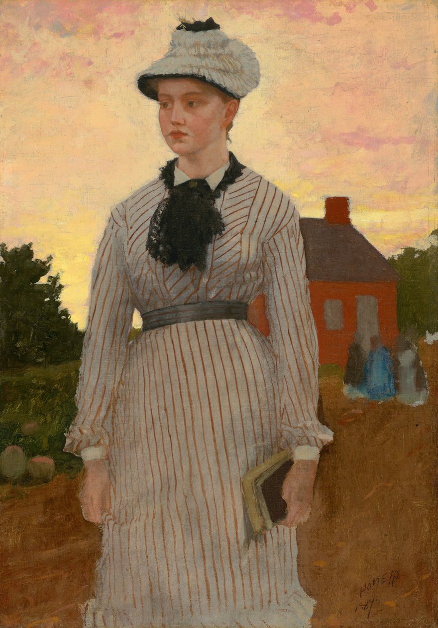 A Vörös Iskolaház, 1873. alkotó: Winslow Homer