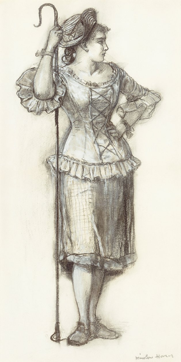 A pásztorlány, 1878 alkotó: Winslow Homer