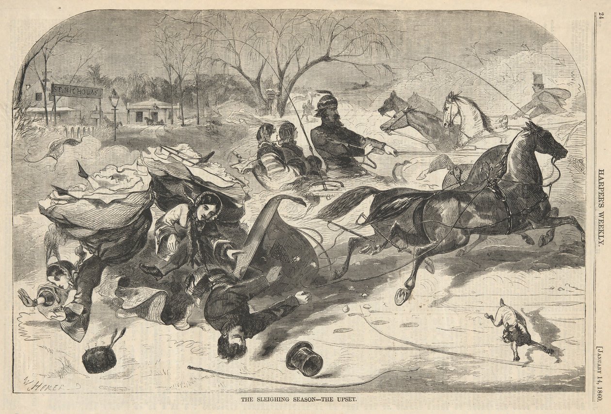 A szánkószezon alkotó: Winslow Homer