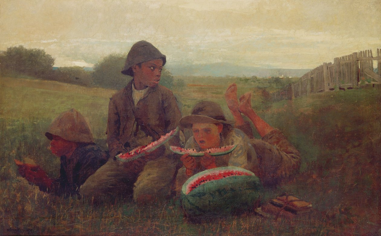 A görögdinnyefiúk, 1876 alkotó: Winslow Homer