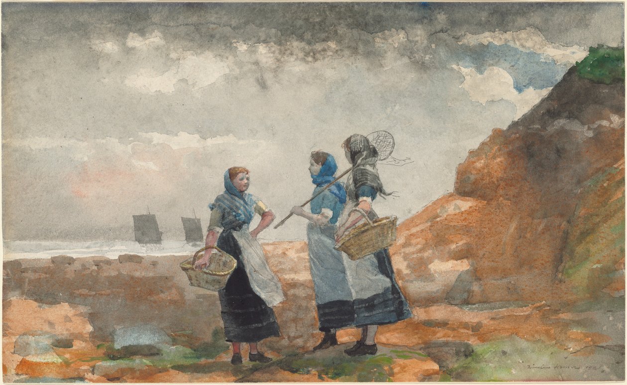 Three Fisher Girls, Tynemouth alkotó: Winslow Homer