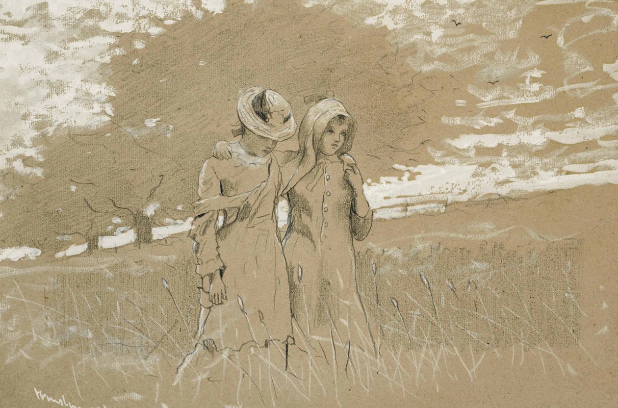 A mezőkön keresztül alkotó: Winslow Homer
