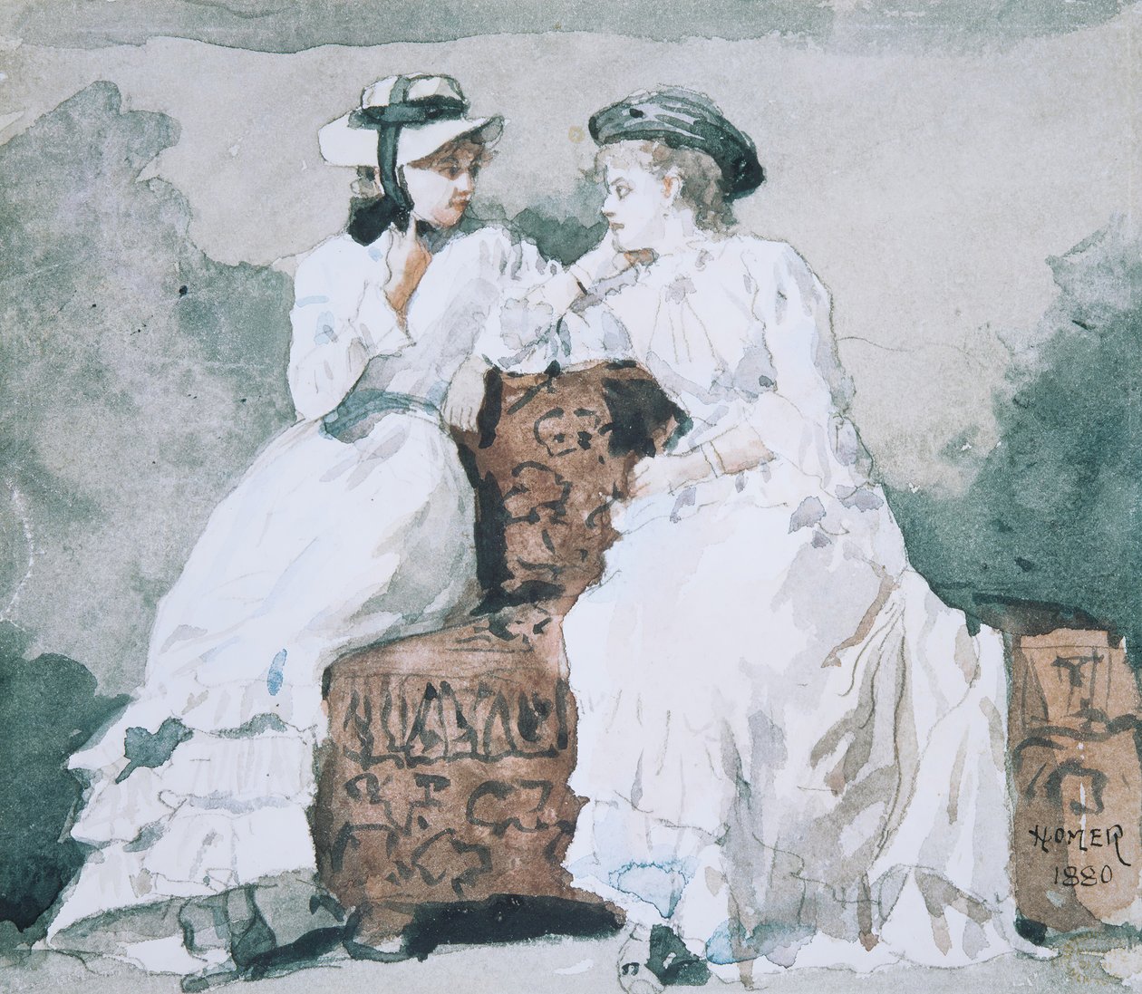 Két hölgy, 1880. alkotó: Winslow Homer
