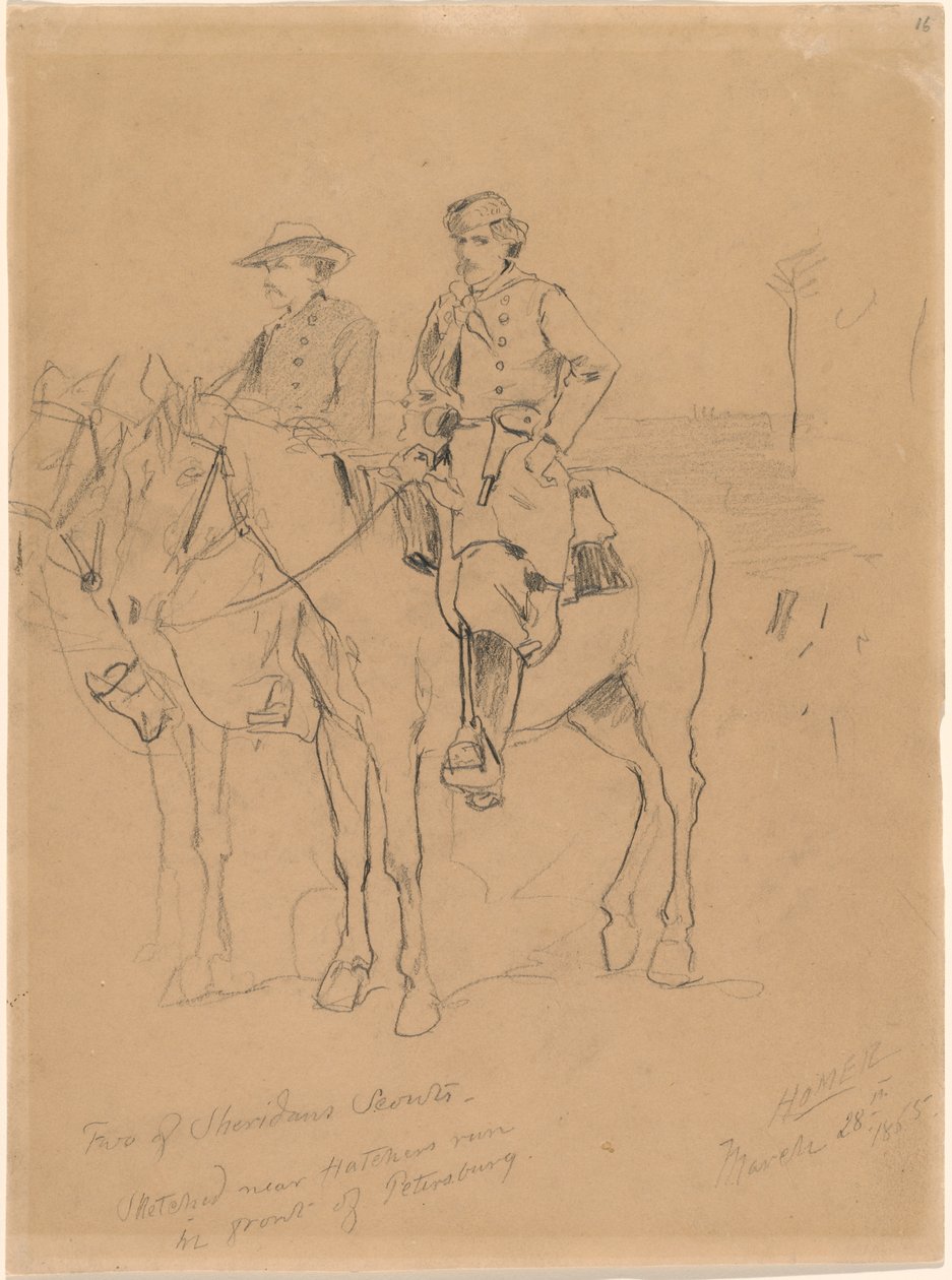 Két cserkész, 1865. alkotó: Winslow Homer