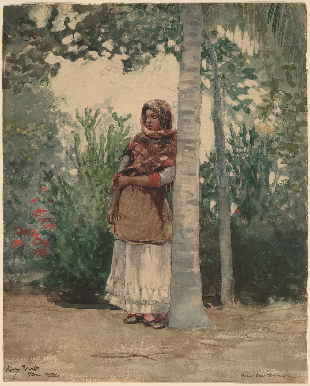 Pálmafa alatt alkotó: Winslow Homer