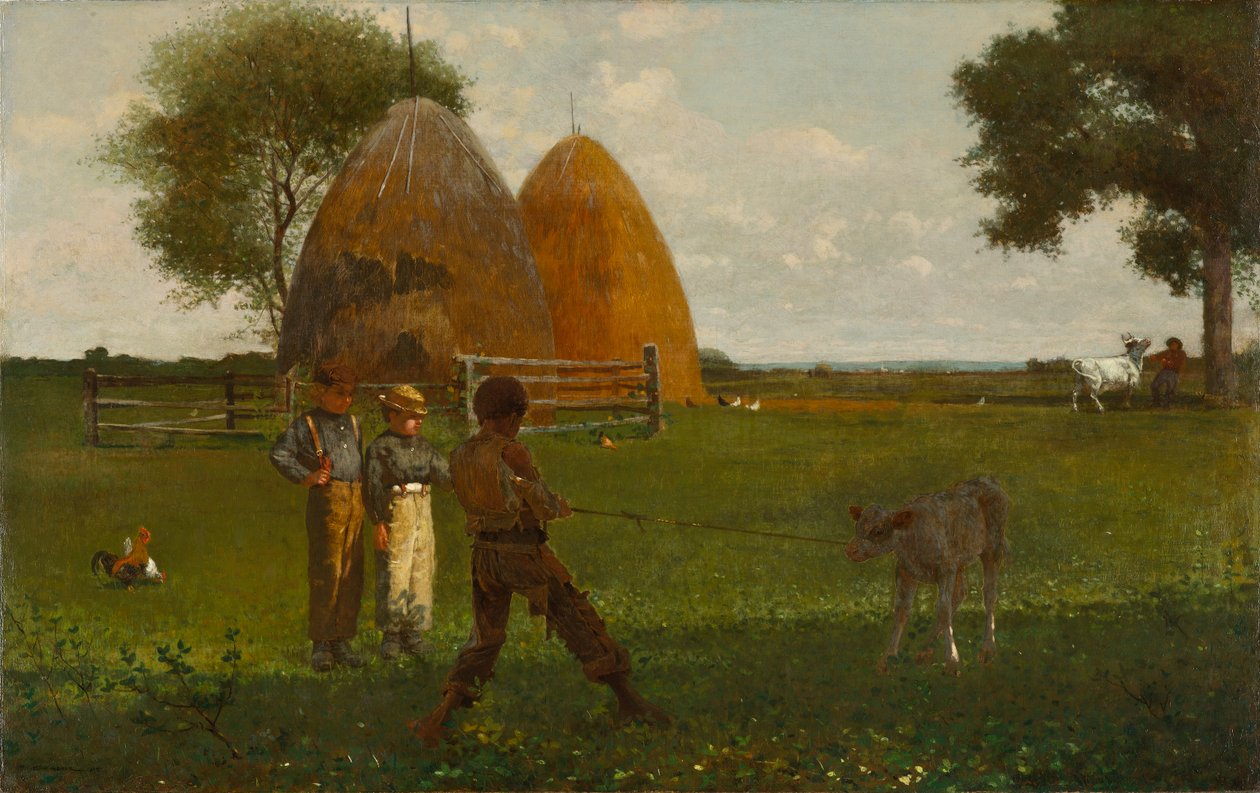 A borjú elválasztása, 1875 alkotó: Winslow Homer