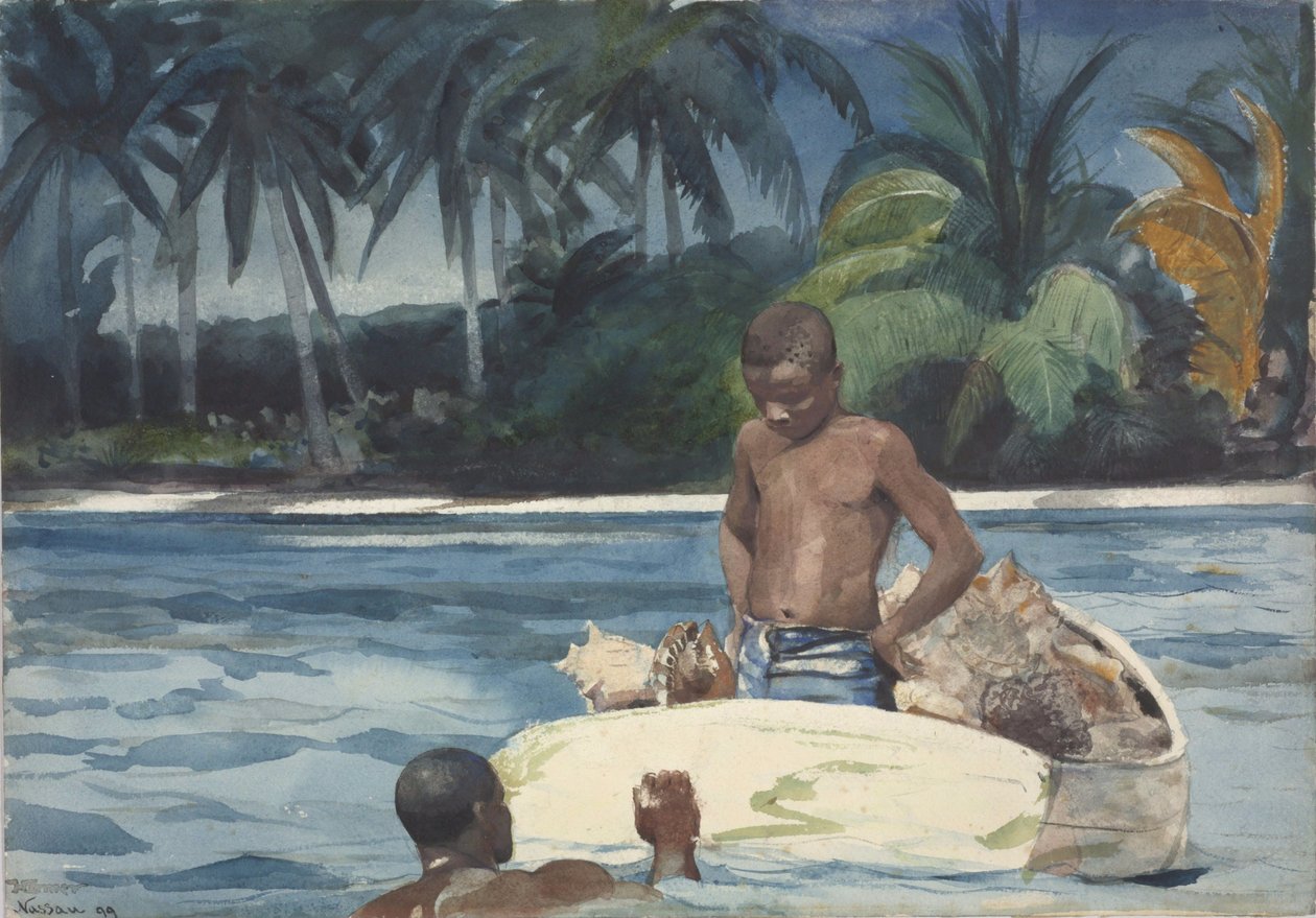Nyugat-indiai búvárok alkotó: Winslow Homer