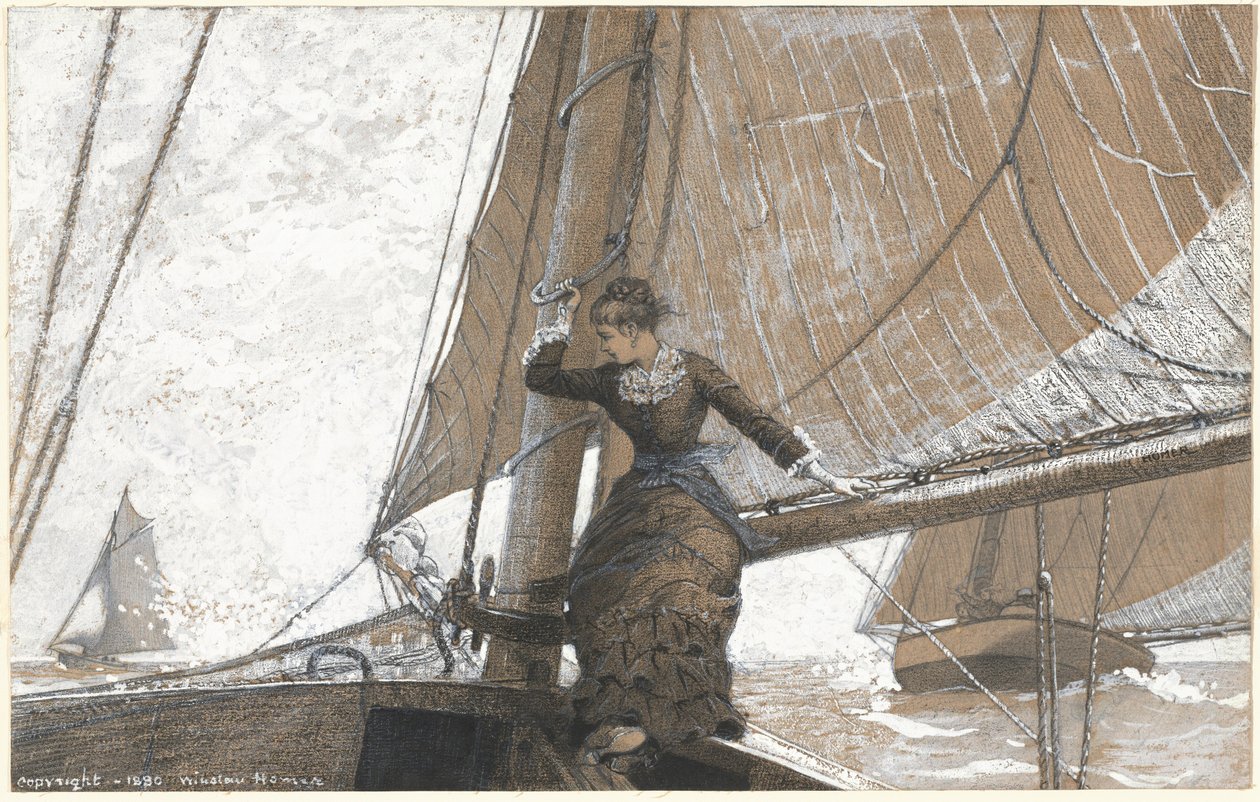 Vitorlás lány alkotó: Winslow Homer