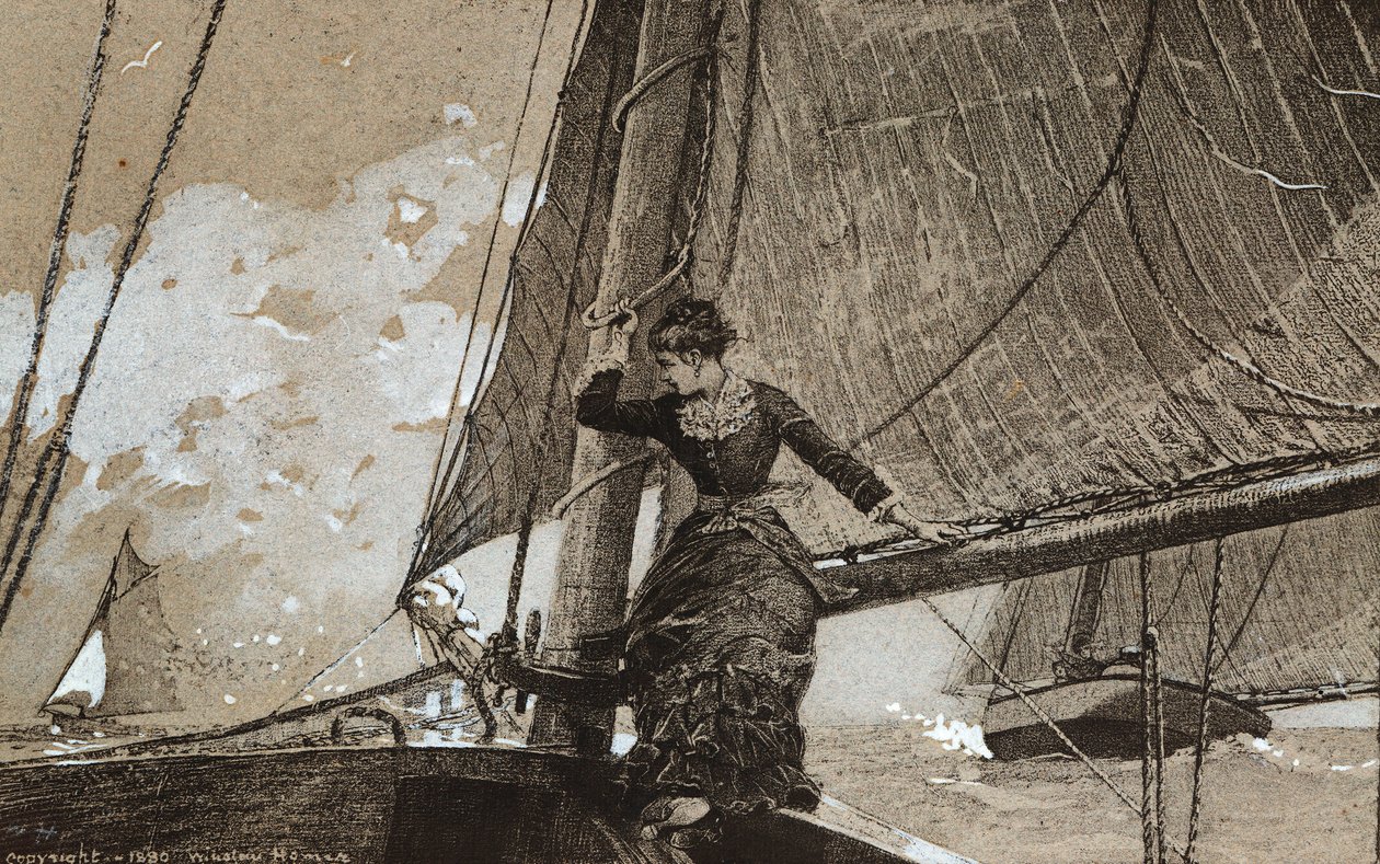 Vitorlás lány, 1880 alkotó: Winslow Homer