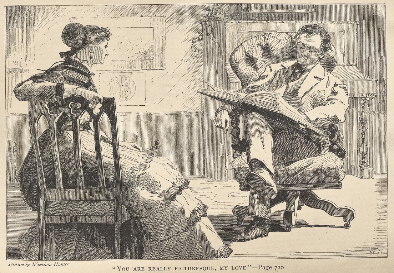 "Igazán festői vagy, szerelmem" alkotó: Winslow Homer