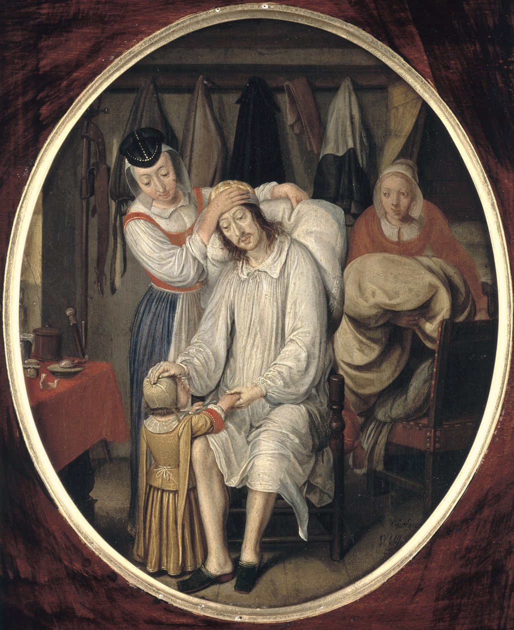 Az Invalid, 1669 (olaj, rézlemez) alkotó: Wolfgang Heimbach