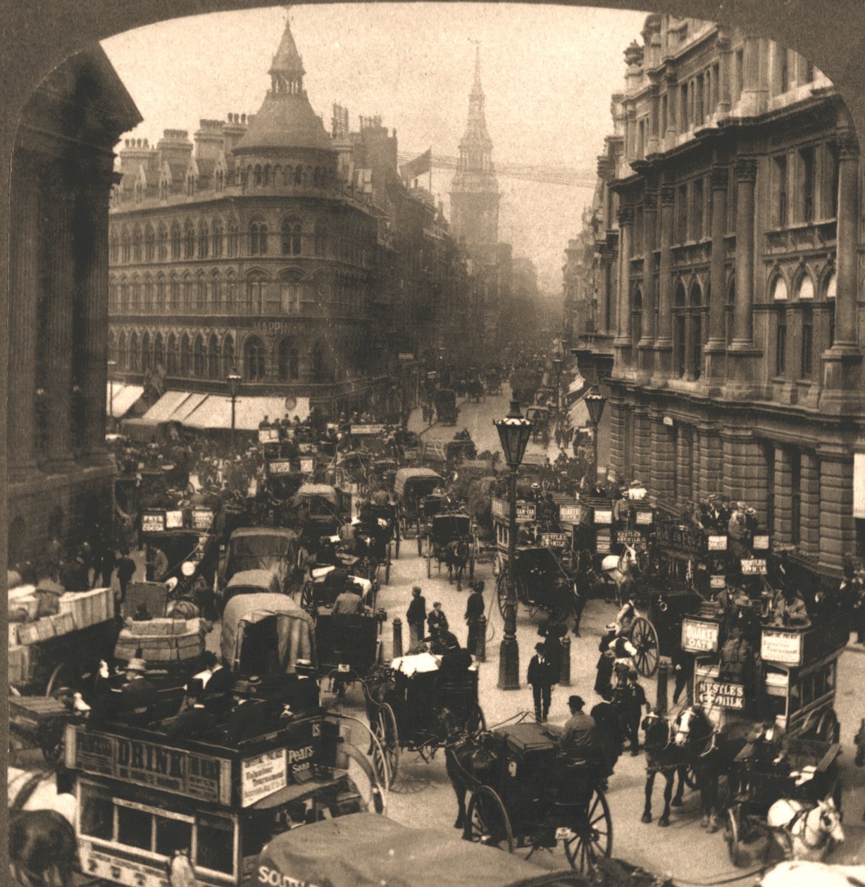 Cheapside, London, 1896. alkotó: Works and Sun Sculpture Studios