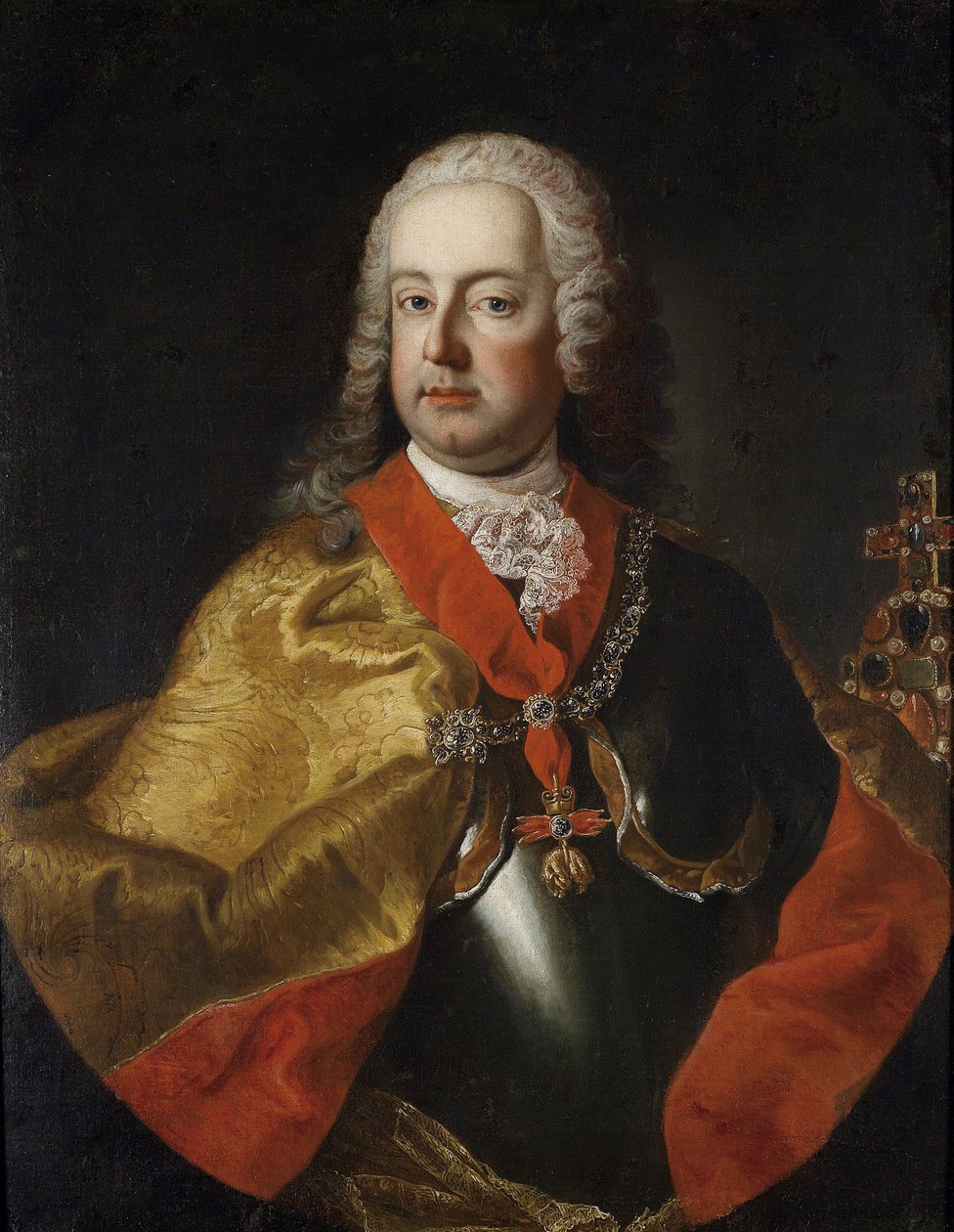 I. Ferenc, Szent Római császár (1708-1765) portréja alkotó: Workshop of Martin van Meytens