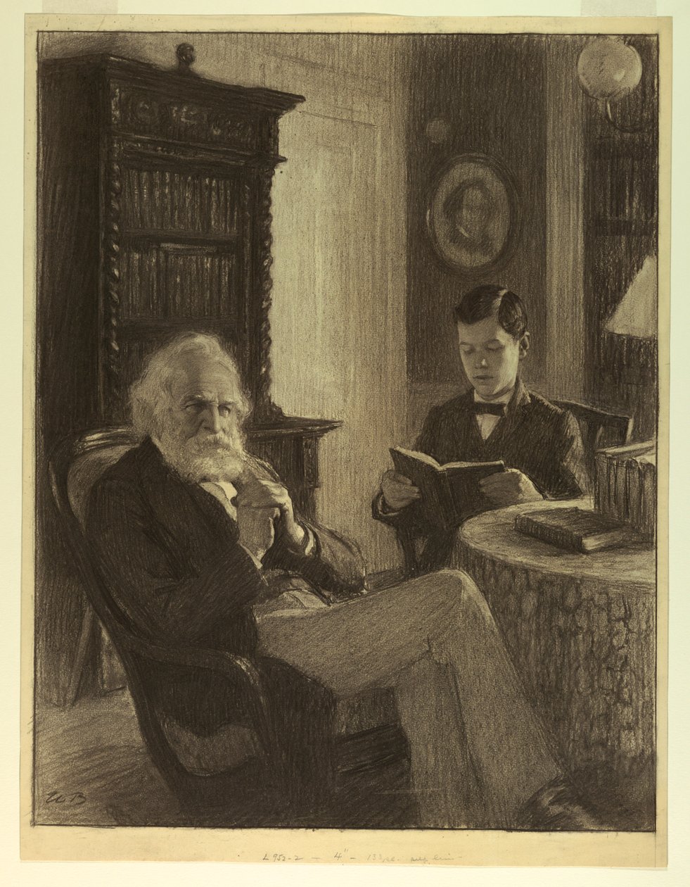 Longfellow tanulmányában alkotó: Worth Brehm