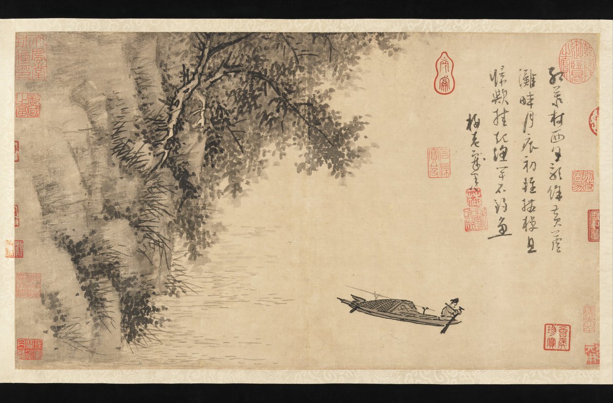 Halász, kb. 1350. alkotó: Wu Zhen