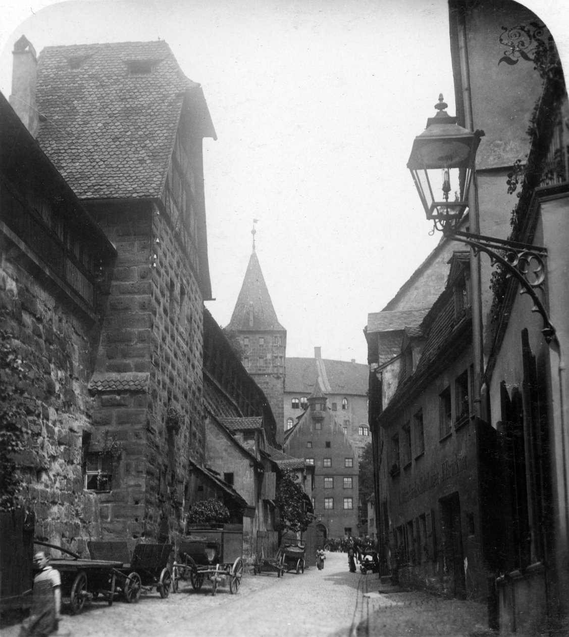 A Tiergartnertor, Nürnberg, Németország, 1900-as évek. alkotó: Wurthle and Sons