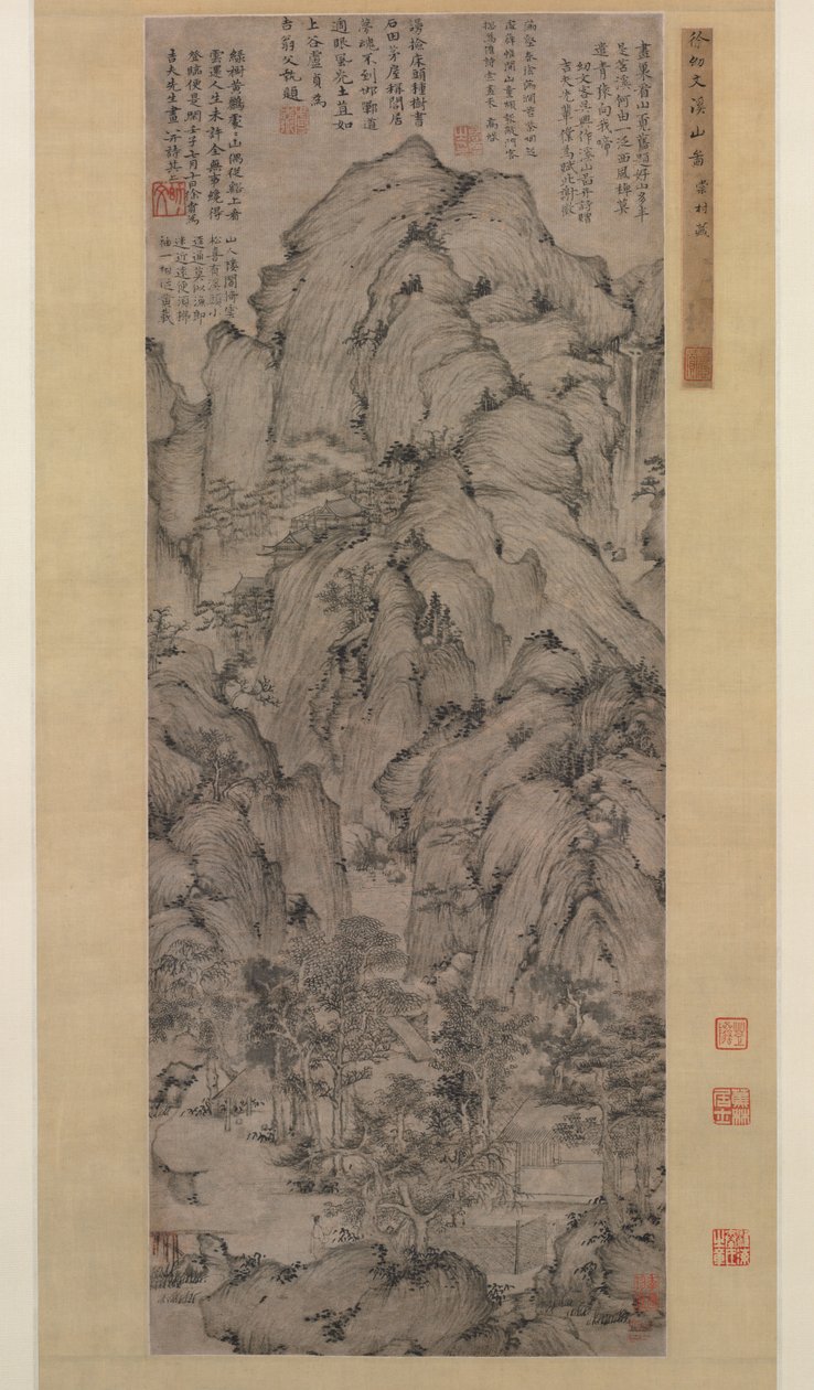 Patakok és hegyek, 1372. alkotó: Xu Ben