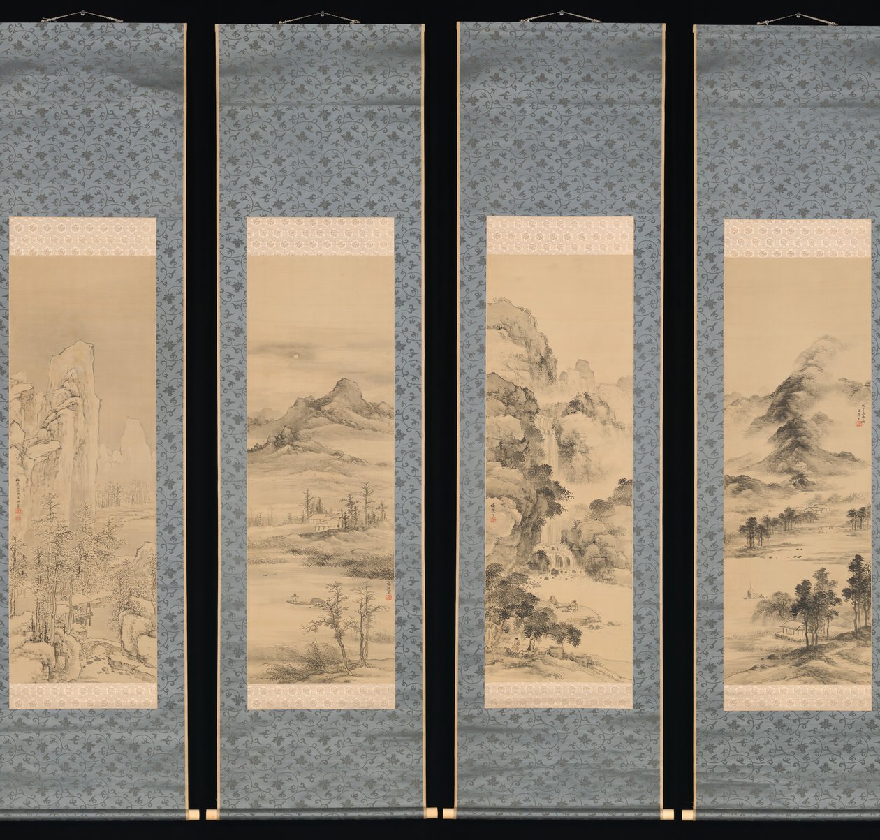A négy évszak tájai, 1848. alkotó: Yamamoto Baiitsu