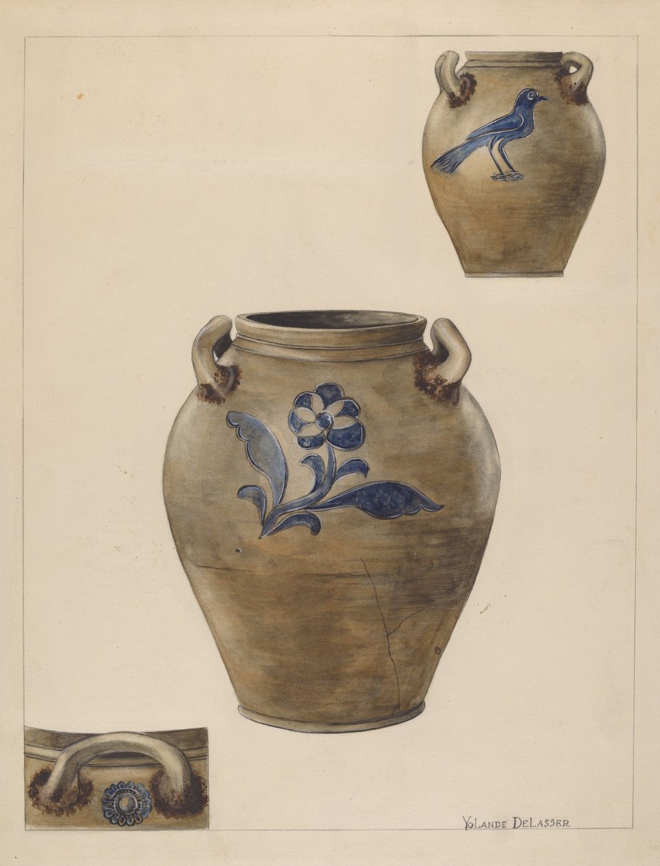 Crock, c. 1936. alkotó: Yolande Delasser
