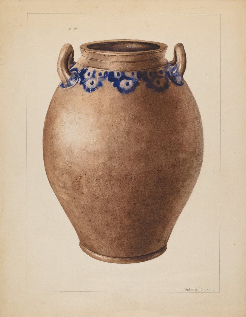 Crock, c. 1937. alkotó: Yolande Delasser