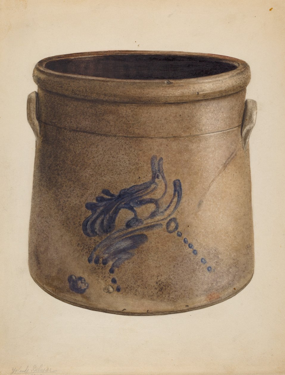 Crock, c. 1939. alkotó: Yolande Delasser