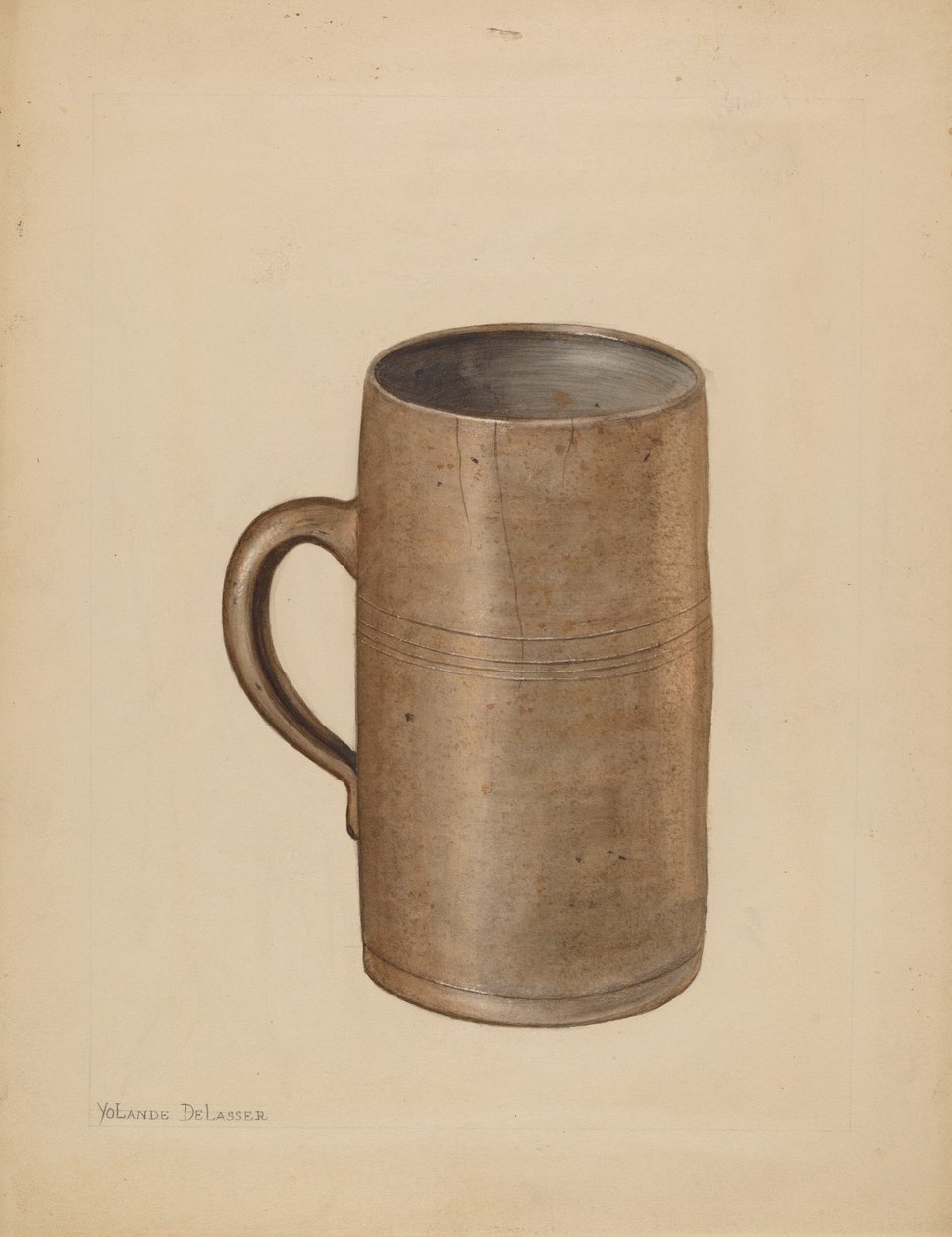 Bögre, c. 1936. alkotó: Yolande Delasser