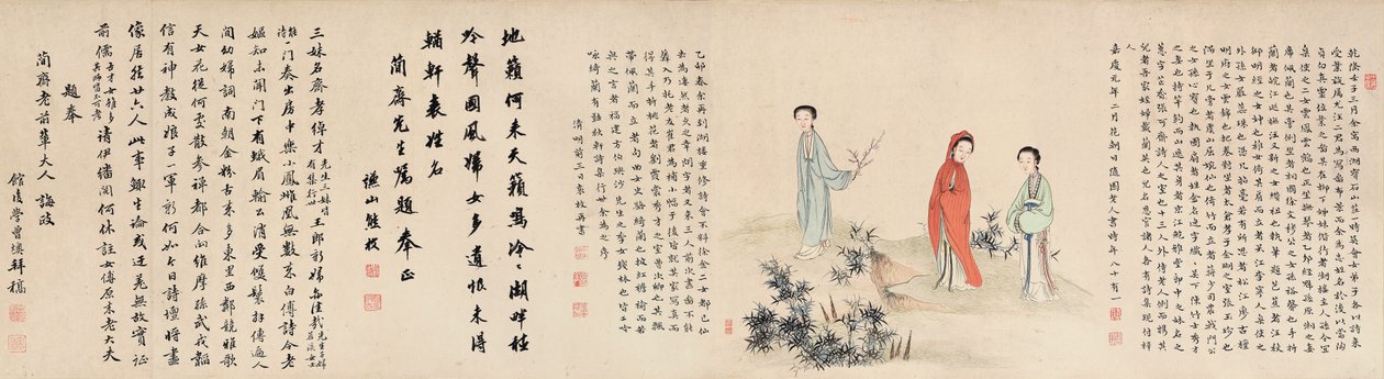 Yuan Mei és diáklányai alkotó: Yuan Mei