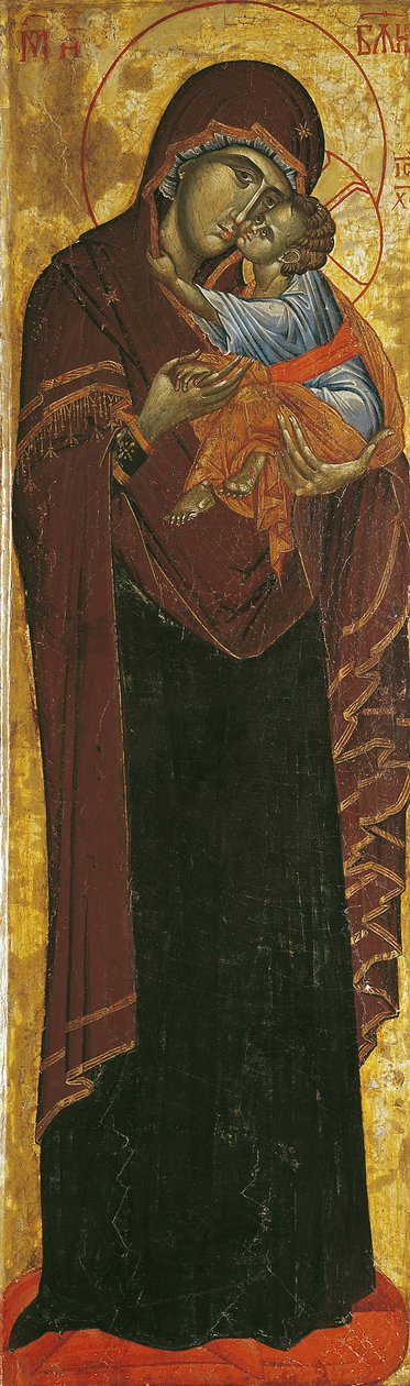 „Dusán cár szűze” néven ismert ikon, 1350 körül (tempera a panelen) alkotó: Yugoslavian School