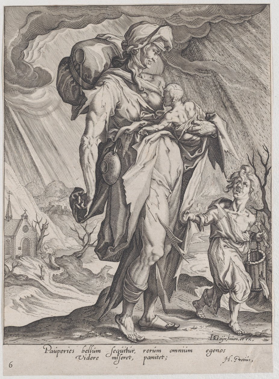 Szegénység, erényekből és bűnökből, 1596-97., 1596-97. alkotó: Zacharias Dolendo